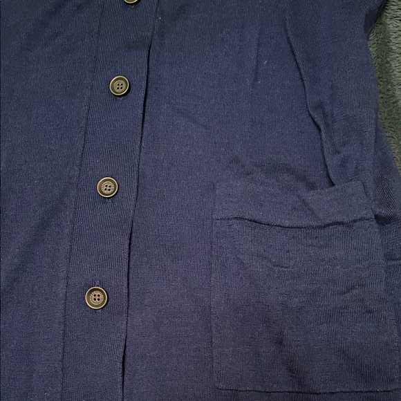 DVF LONG NAVY SWEATER - Picture 4 of 5